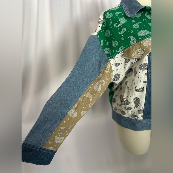 Signature8 Paisley Patchwork Denim Jacket (682) - Picture 10 of 15